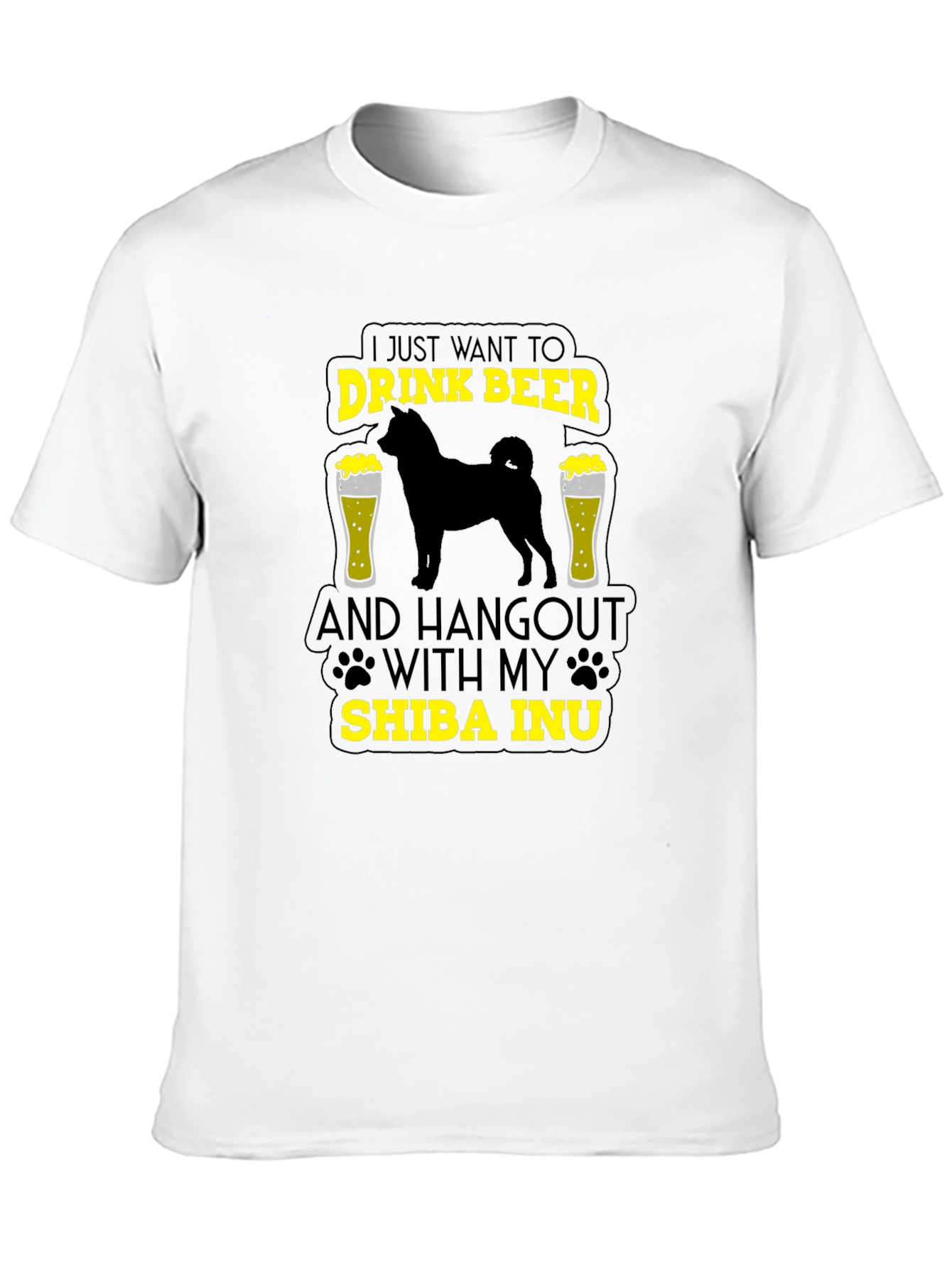 Drink Beer Shiba Inu T-Shirt