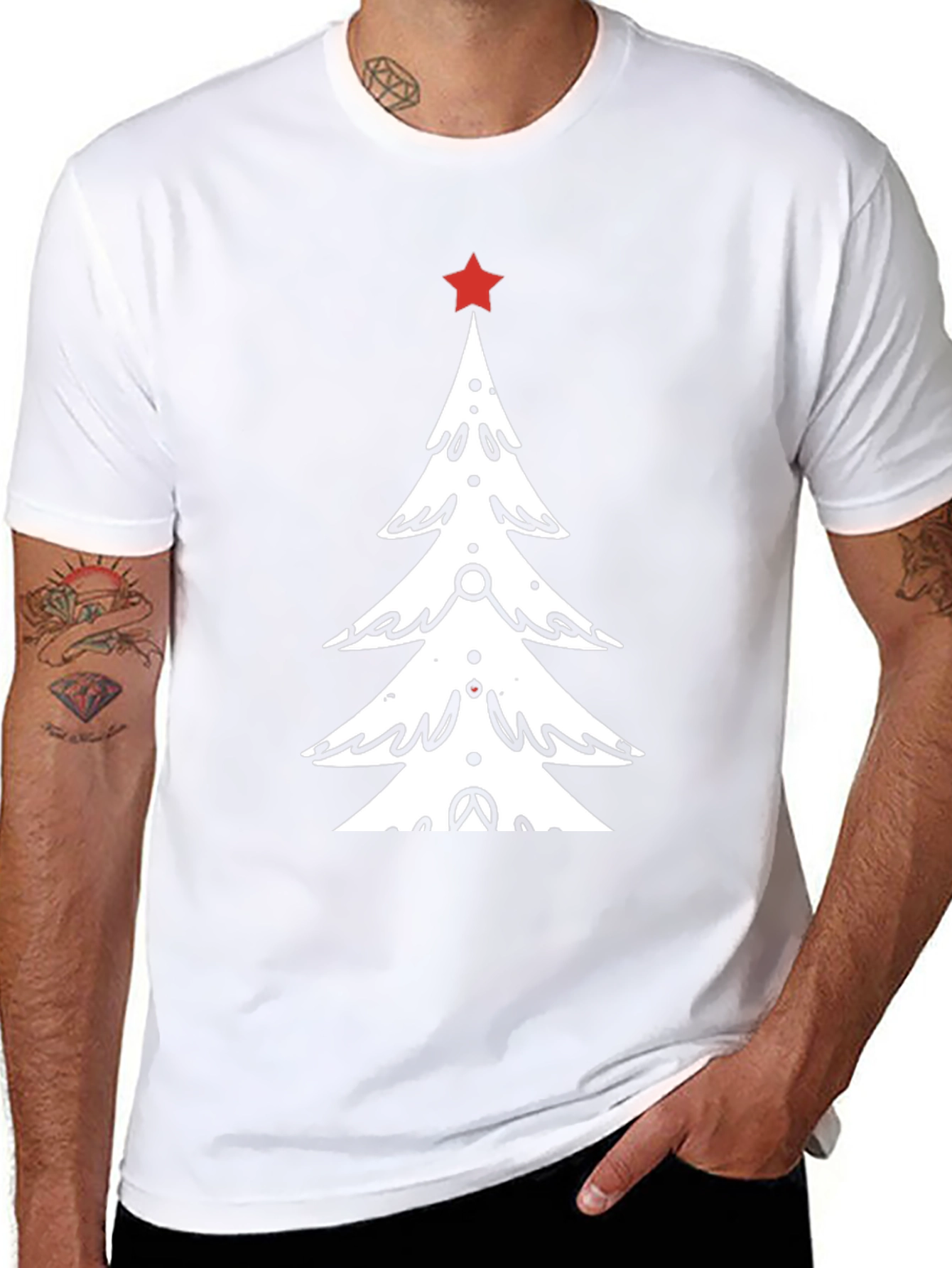 Festive Christmas Tree Graphic Tee