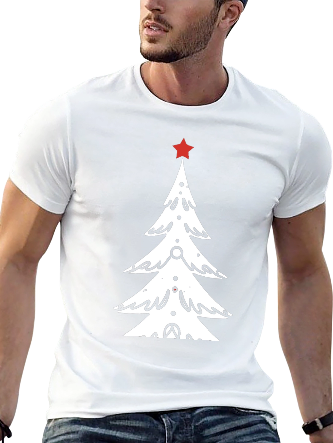 Festive Christmas Tree Graphic Tee