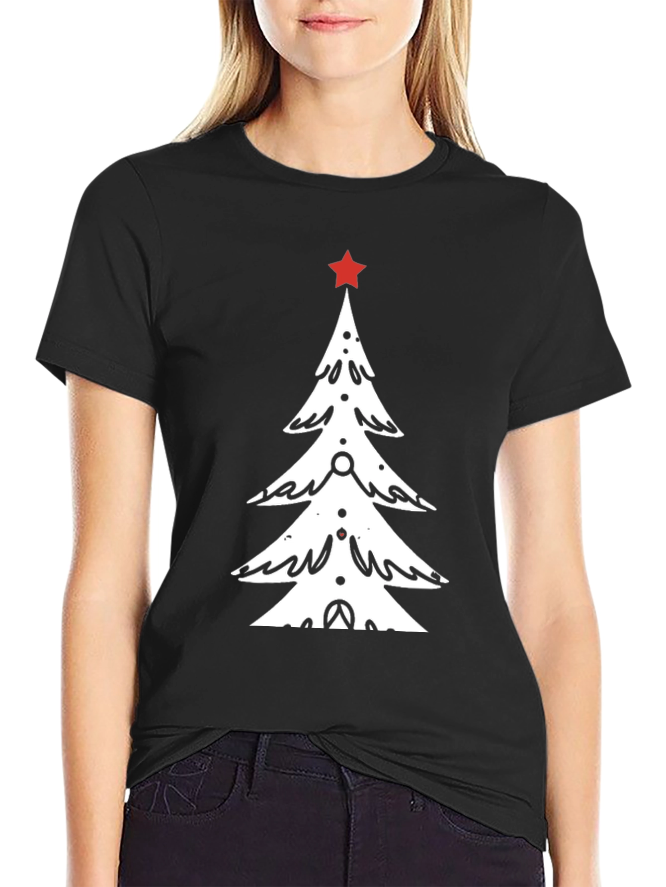 Festive Christmas Tree Graphic Tee