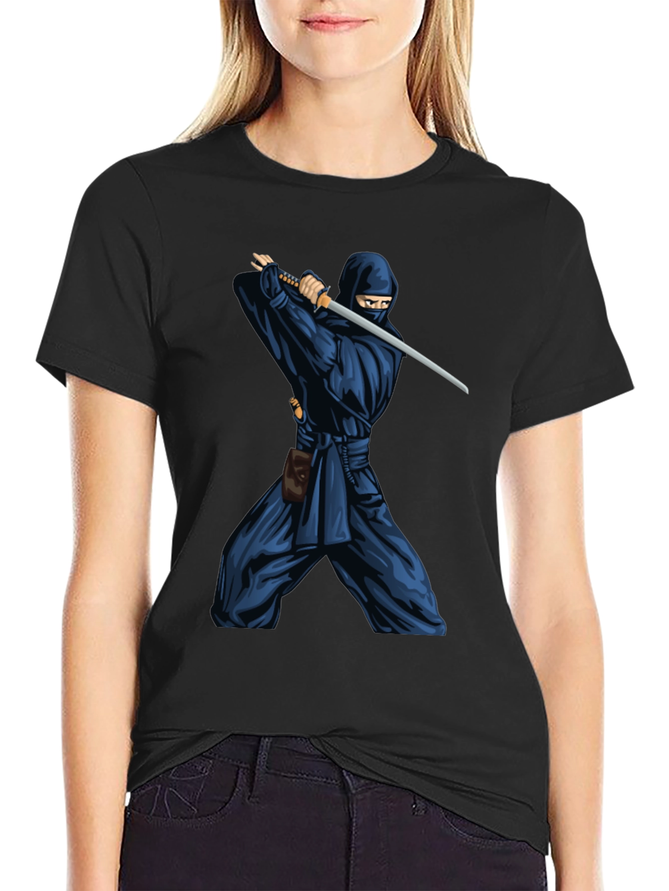 Ninja Warrior Graphic Tee - Stealth Style!