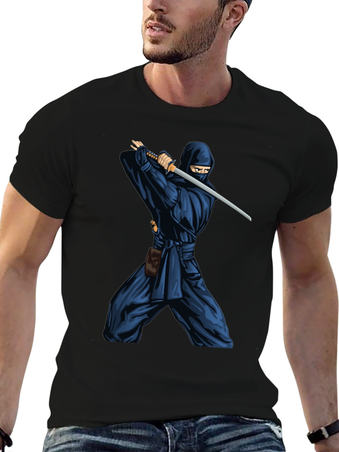 Ninja Warrior Graphic Tee - Stealth Style!