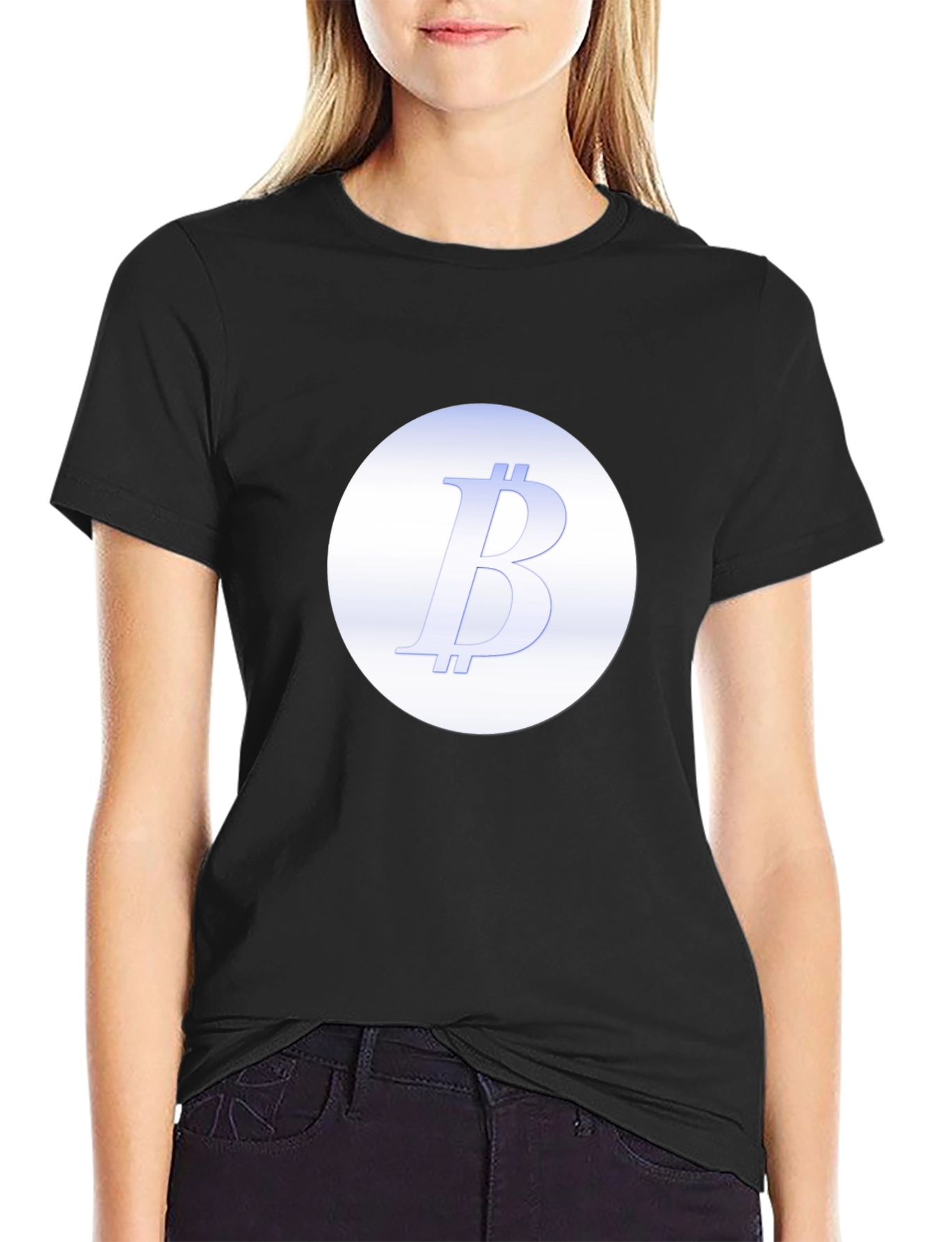 Bitcoin B Logo Black T-Shirt
