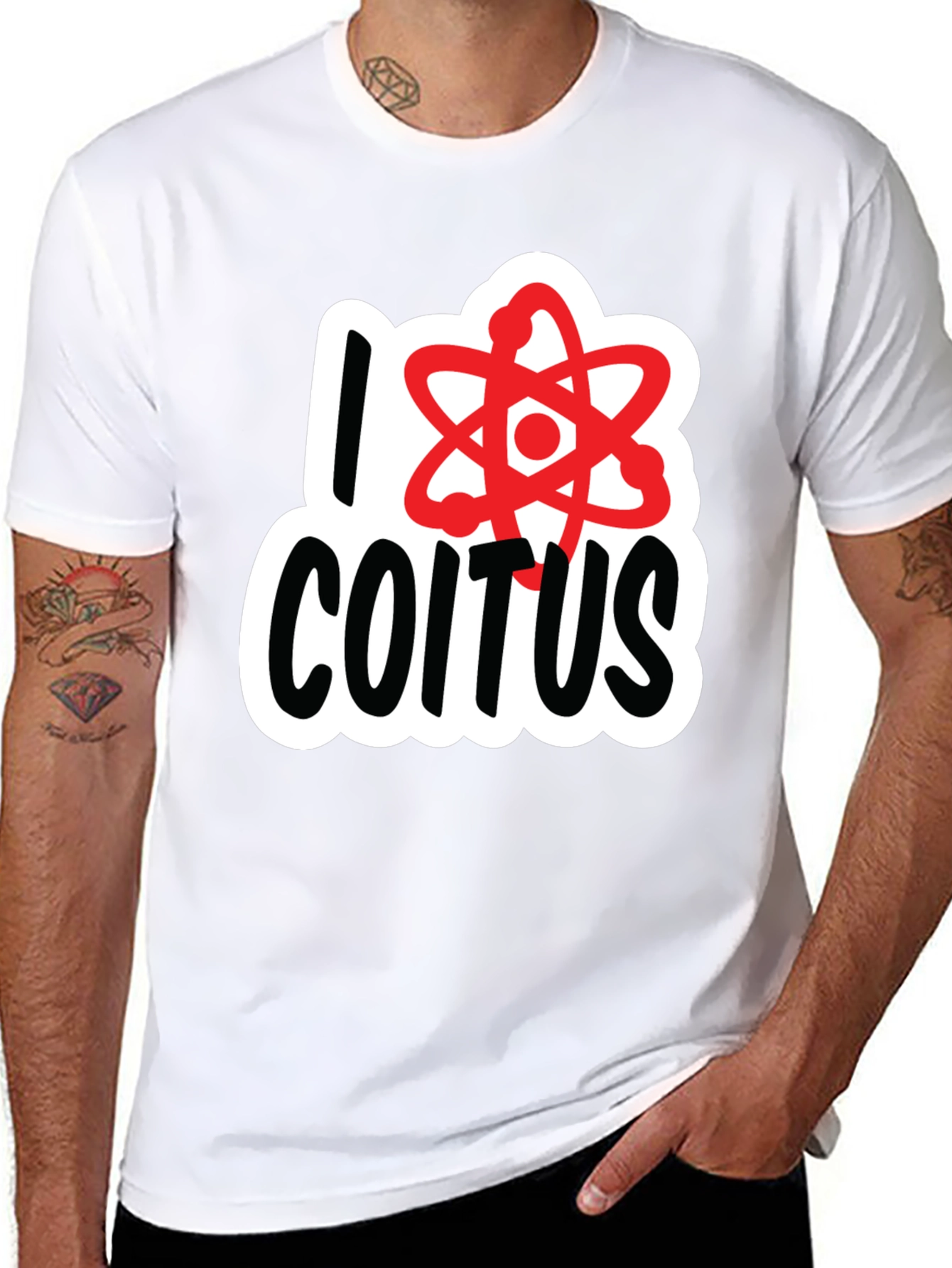 I Love Coitus Science T-Shirt - Black
