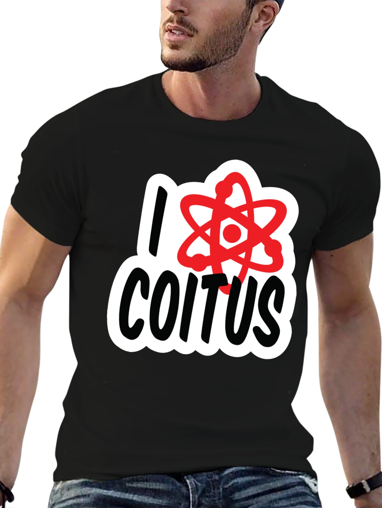 I Love Coitus Science T-Shirt - Black