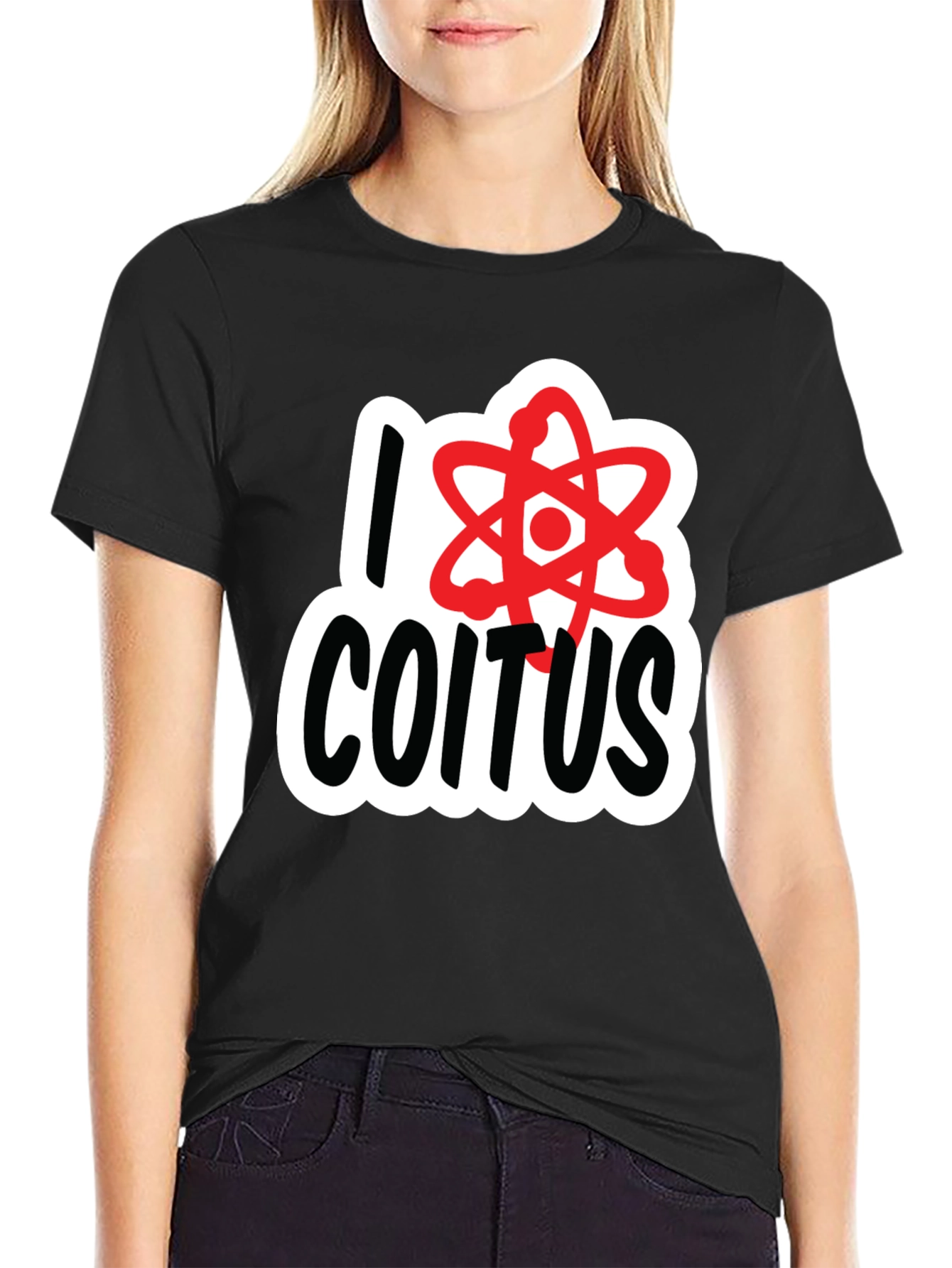 I Love Coitus Science T-Shirt - Black