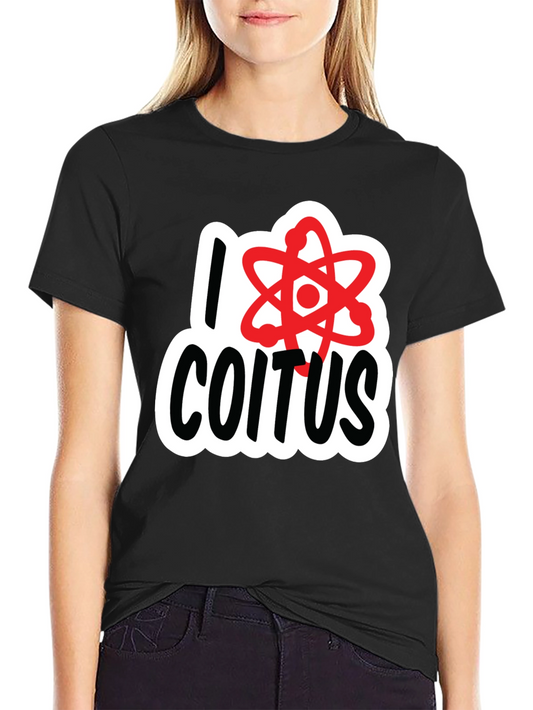 I Love Coitus Science T-Shirt - Black