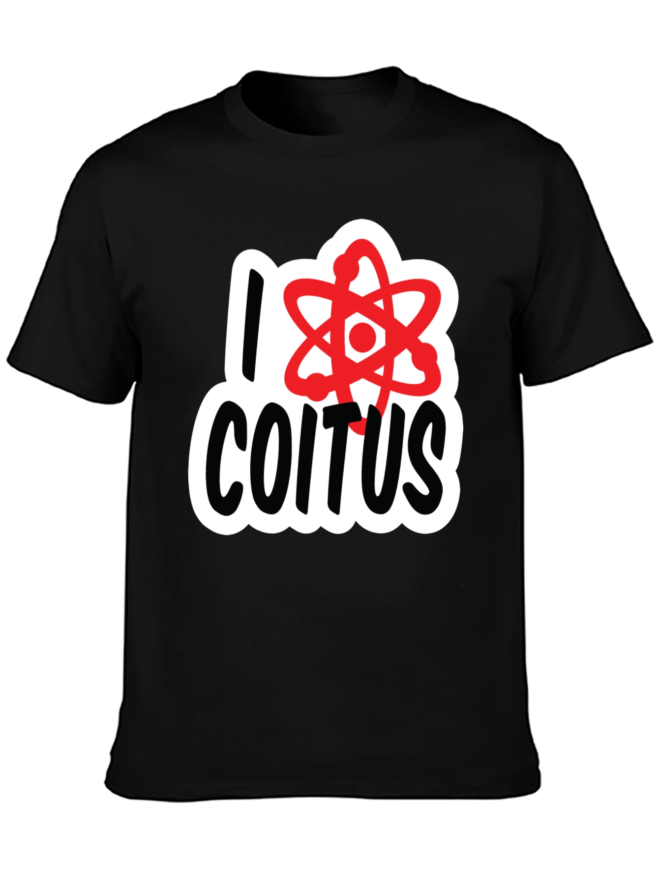 I Love Coitus Science T-Shirt - Black