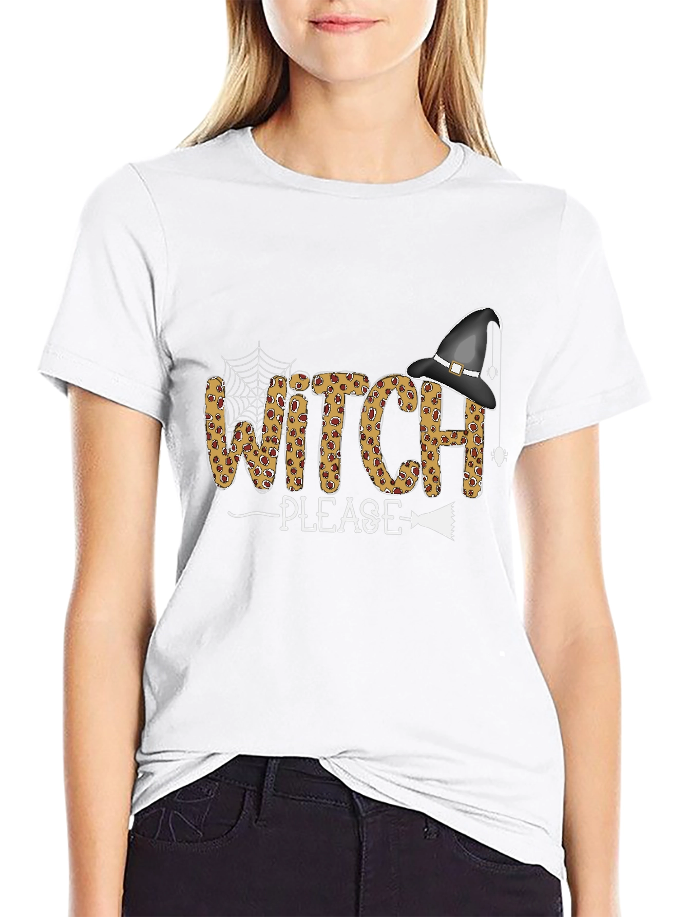 Witch Please Halloween Graphic T-Shirt