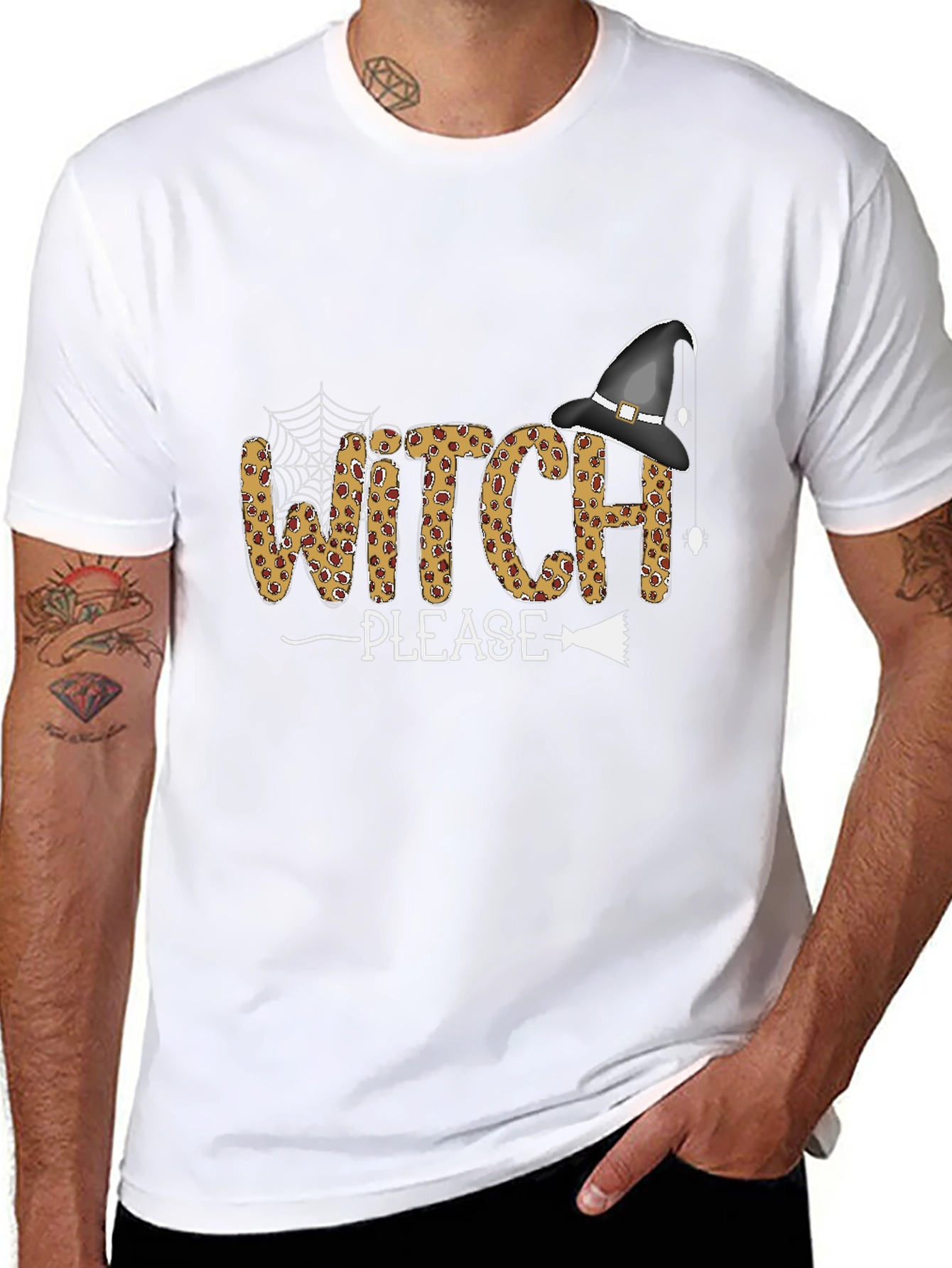 Witch Please Halloween Graphic T-Shirt
