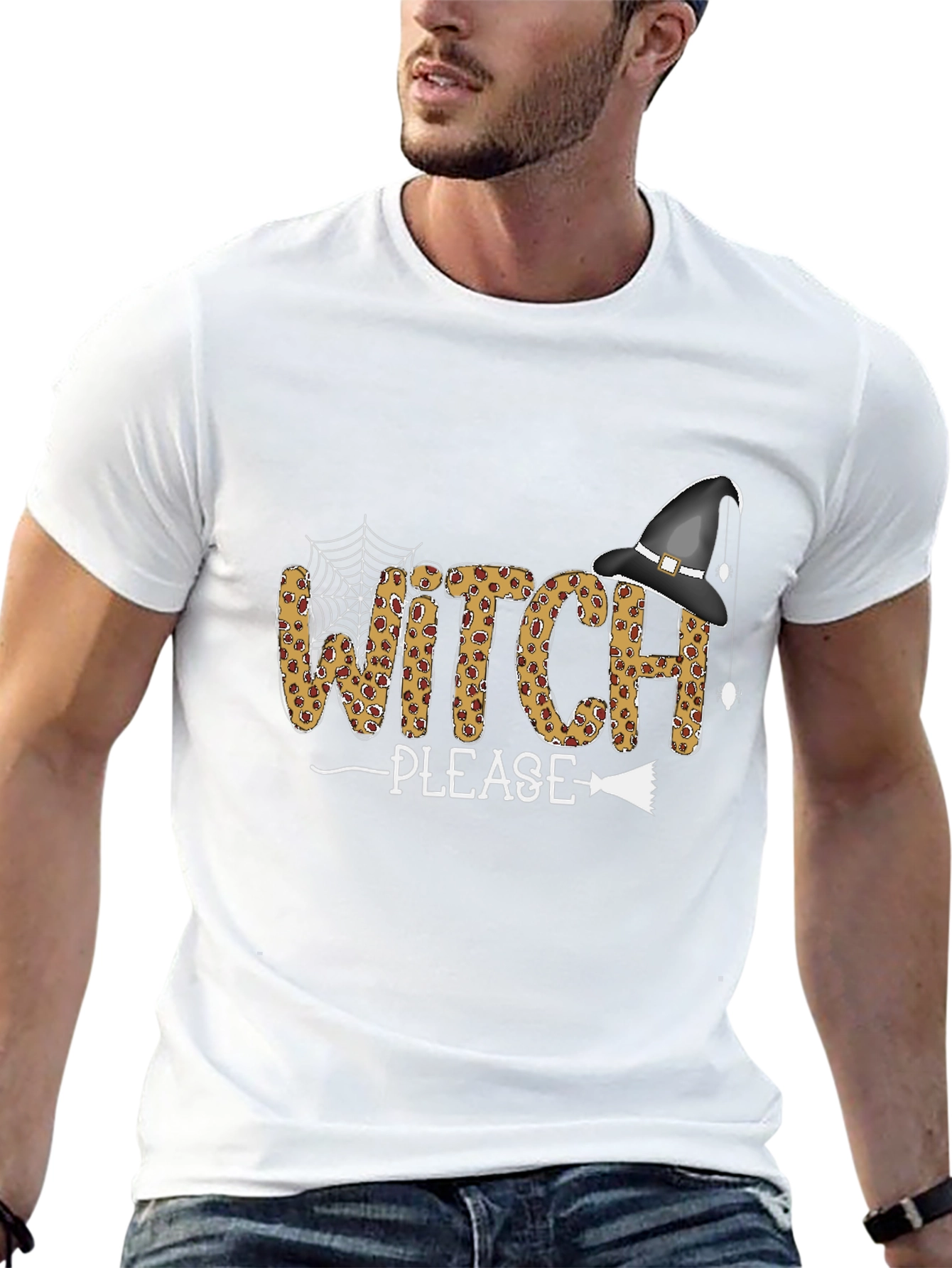 Witch Please Halloween Graphic T-Shirt
