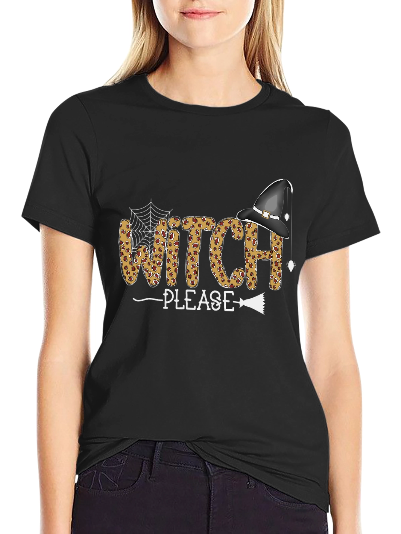 Witch Please Halloween Graphic T-Shirt