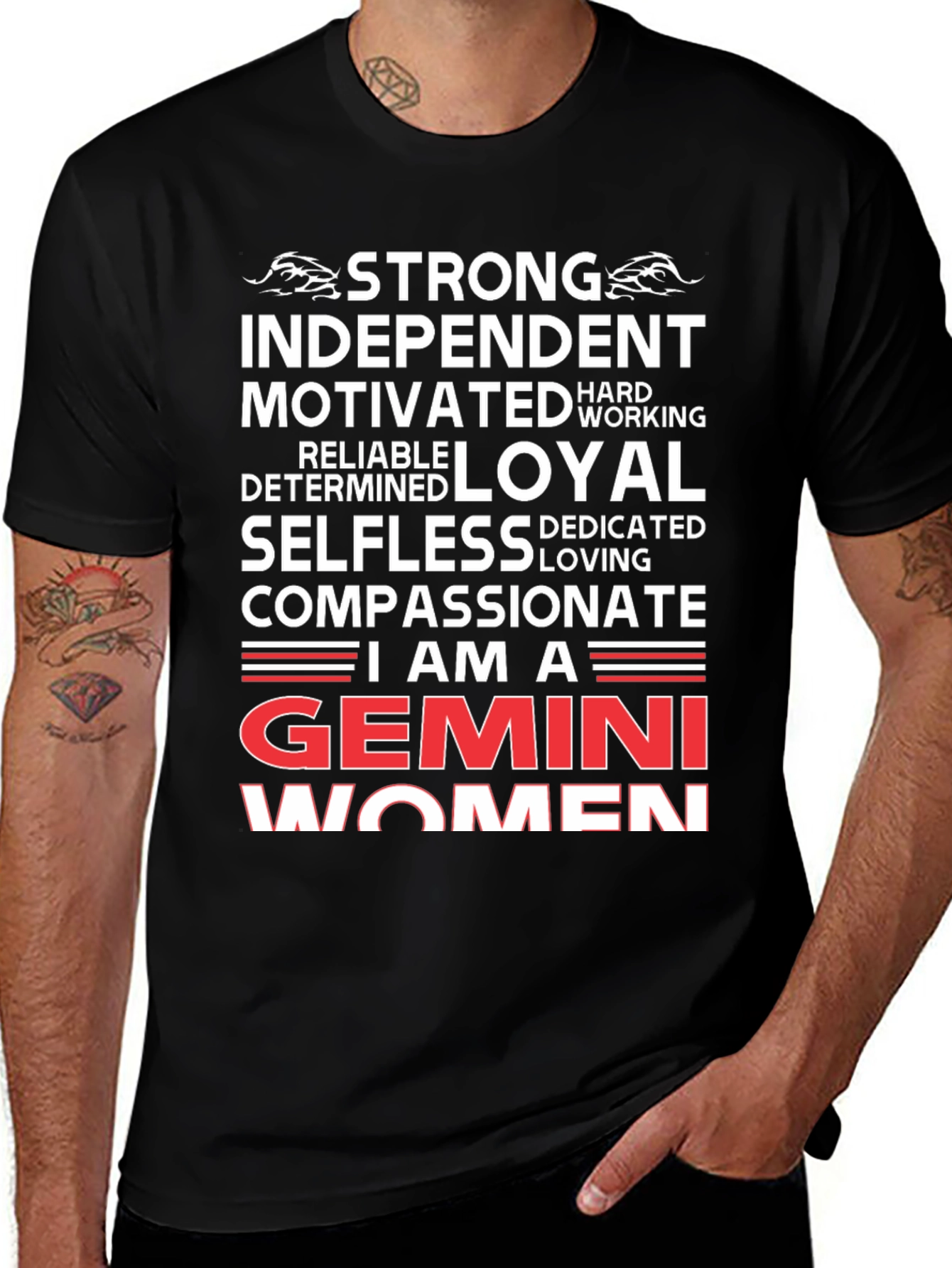 Gemini Womens Zodiac Sign T-Shirt