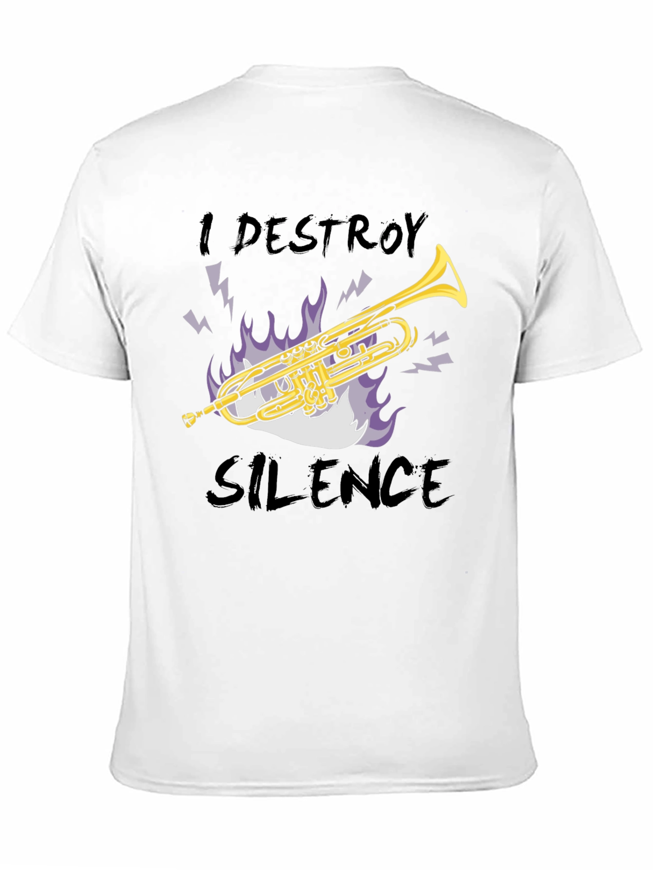 I Destroy Silence Trumpet Graphic Tee