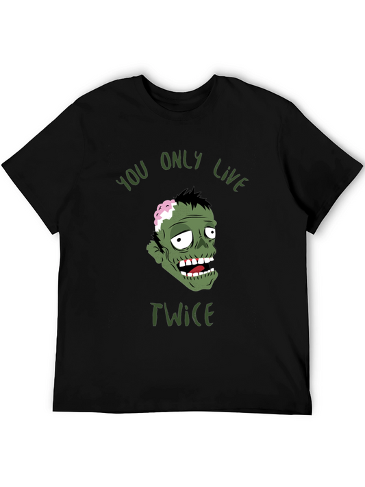 Zombie You Only Live Twice Graphic T-Shirt