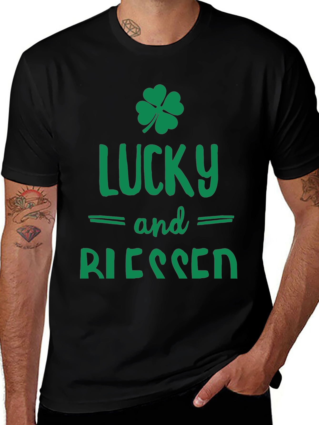 Lucky & Blessed St. Patricks Day Tee