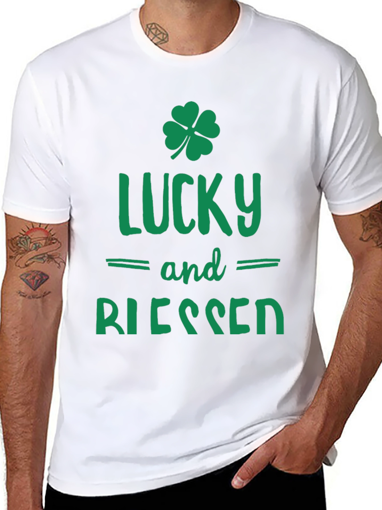 Lucky & Blessed St. Patricks Day Tee