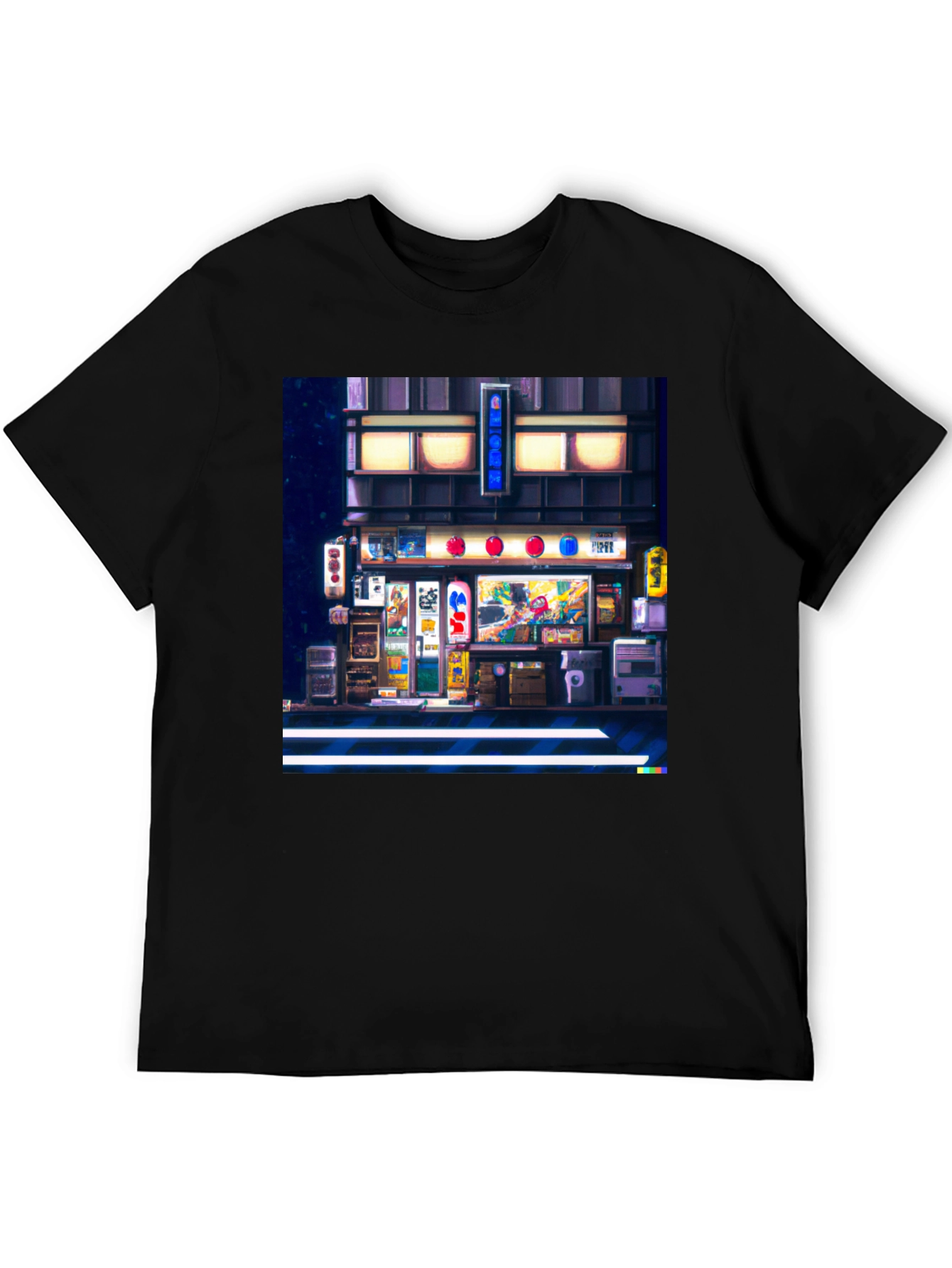 Pixel Art Japanese Street T-Shirt