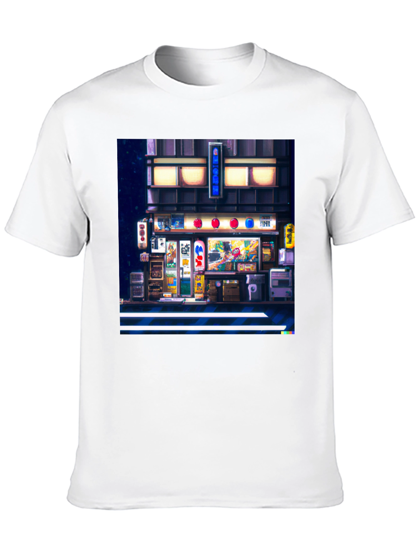 Pixel Art Japanese Street T-Shirt