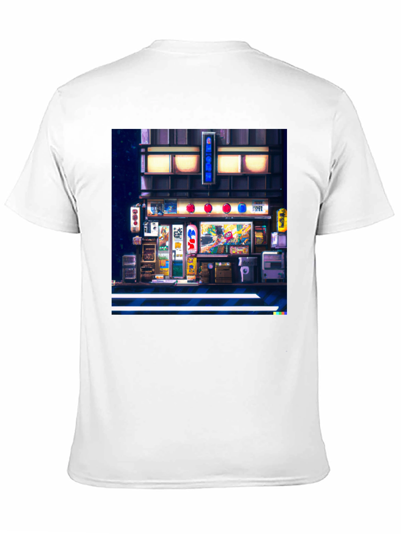 Pixel Art Japanese Street T-Shirt