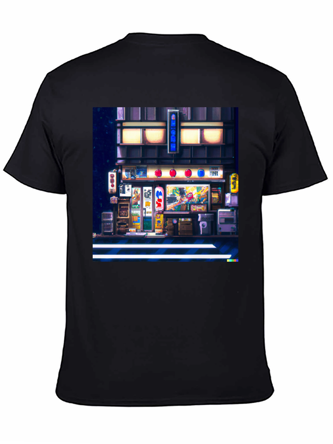 Pixel Art Japanese Street T-Shirt