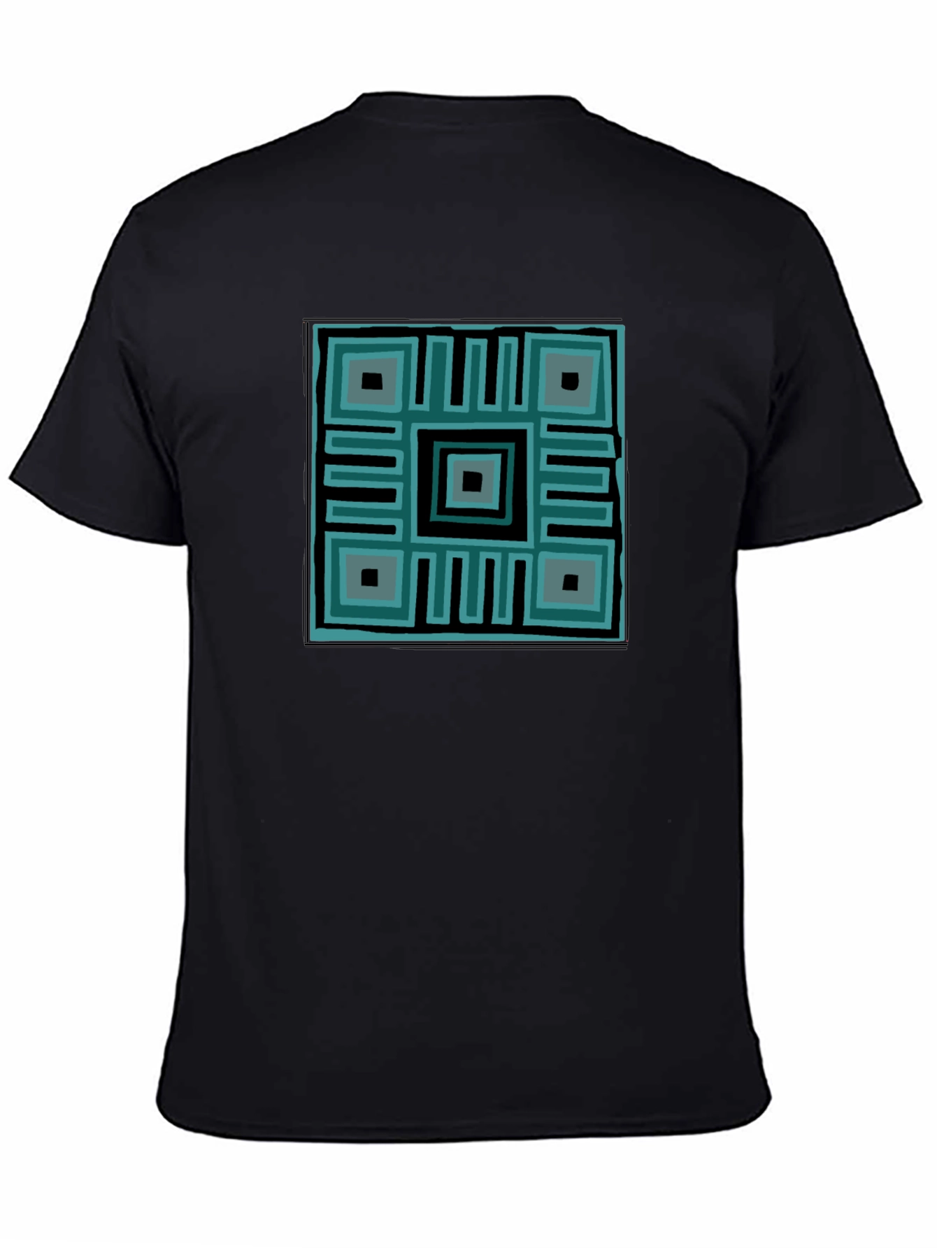 Geometric Print Crew Neck T-Shirt