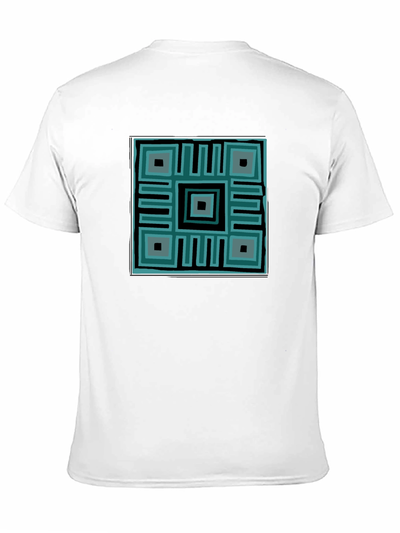 Geometric Print Crew Neck T-Shirt
