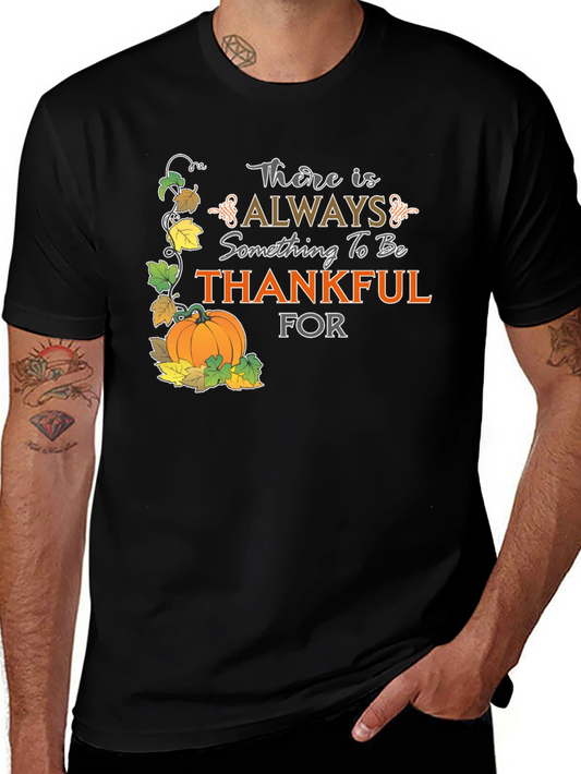 Thankful Graphic T-Shirt - Fall Harvest Design