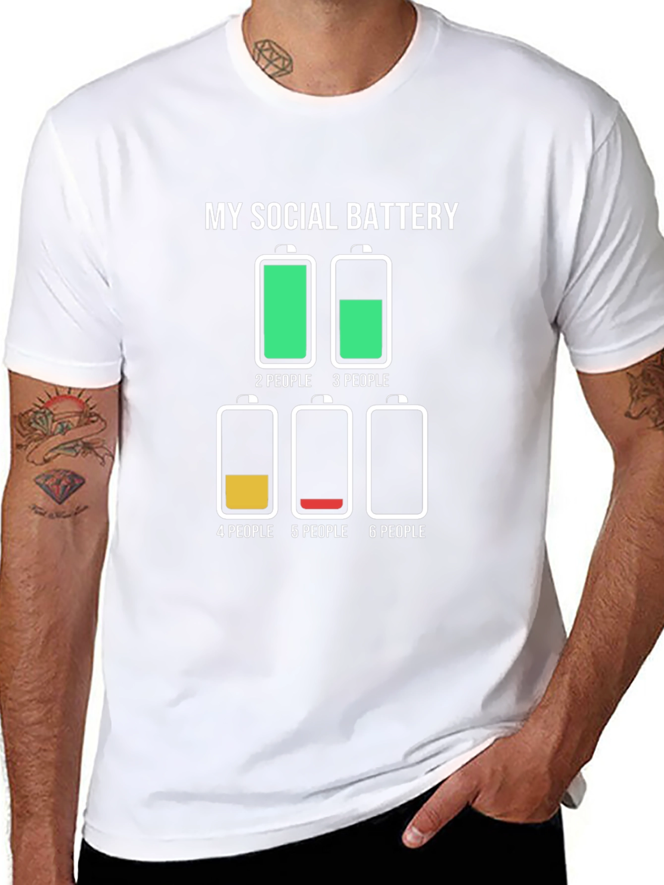 My Social Battery T-Shirt Funny Introvert Tee