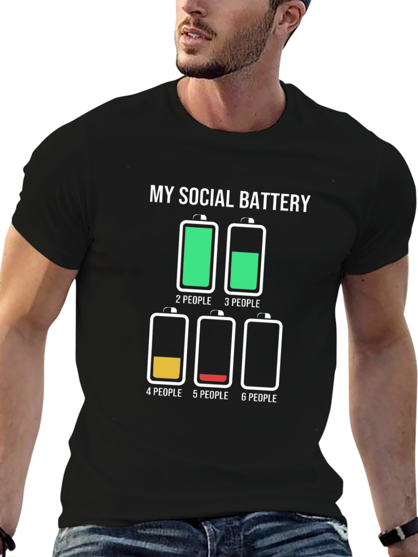 My Social Battery T-Shirt Funny Introvert Tee