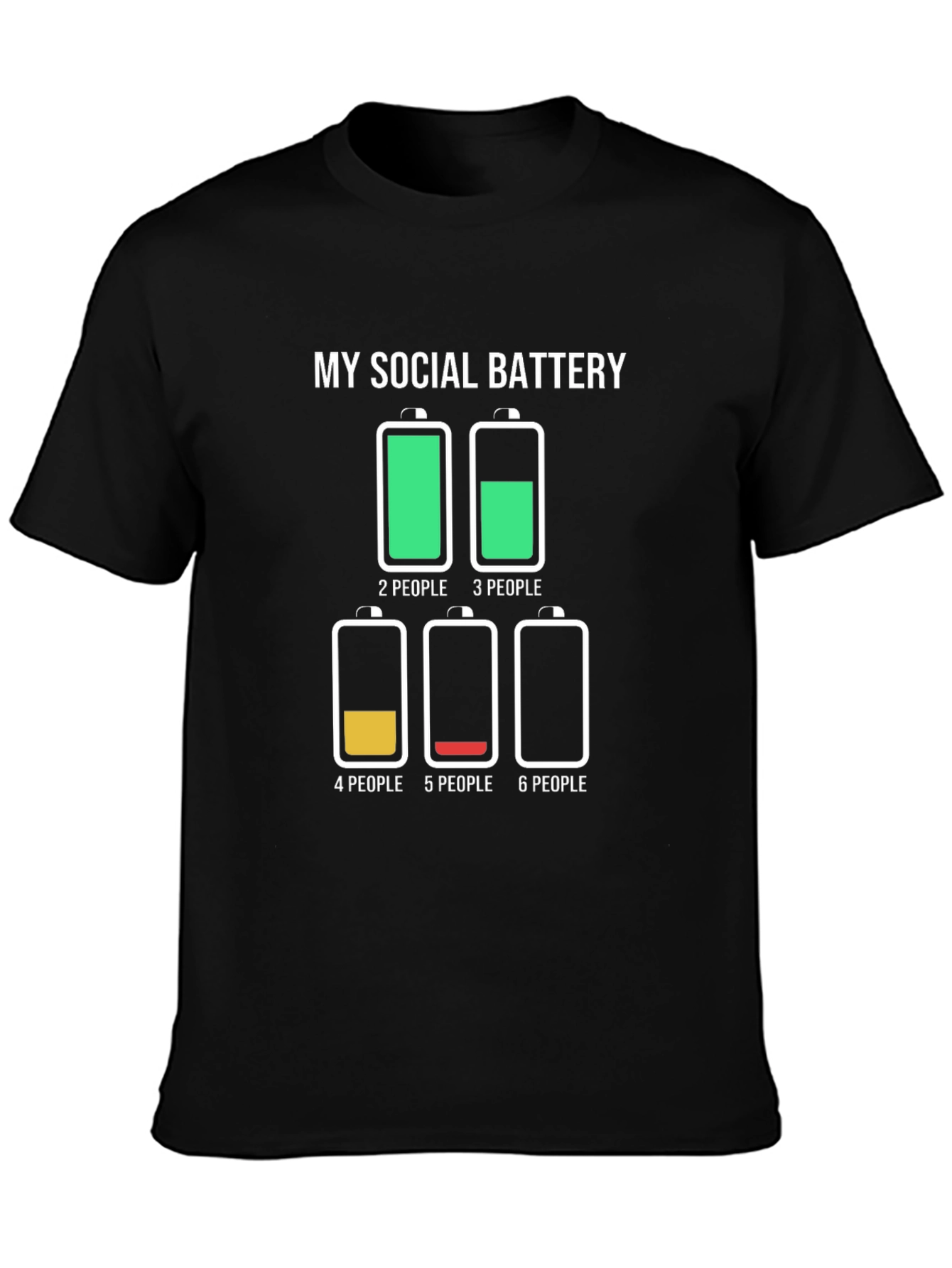 My Social Battery T-Shirt Funny Introvert Tee