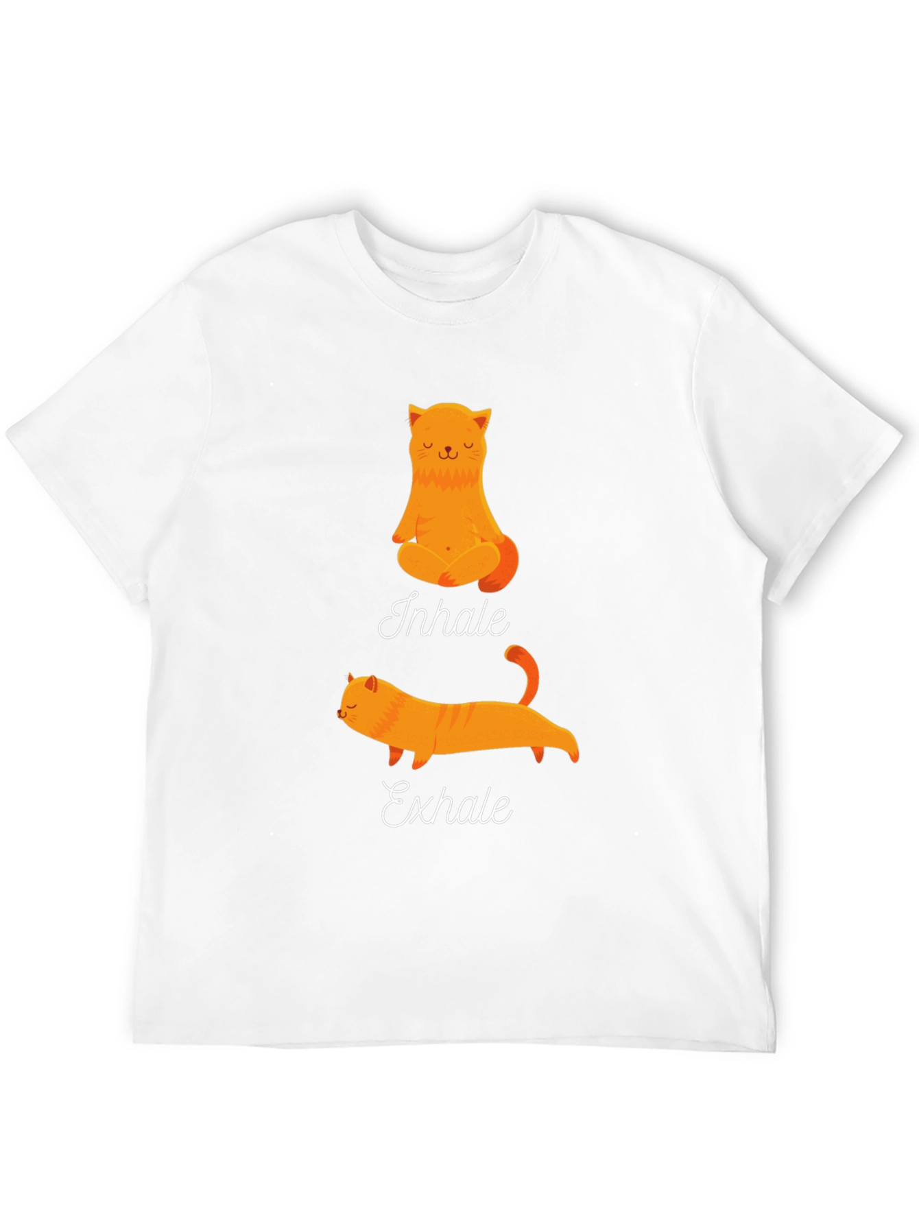 Yoga Cat Inhale Exhale Graphic Tee