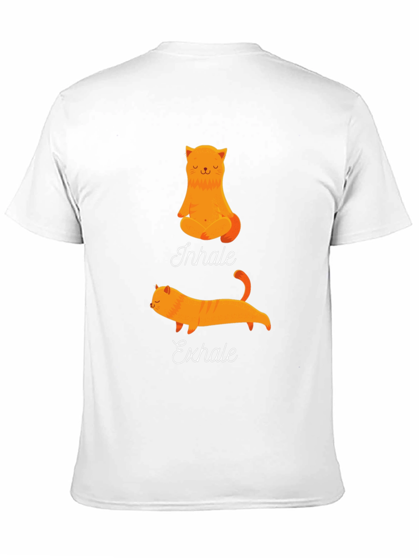 Yoga Cat Inhale Exhale Graphic Tee