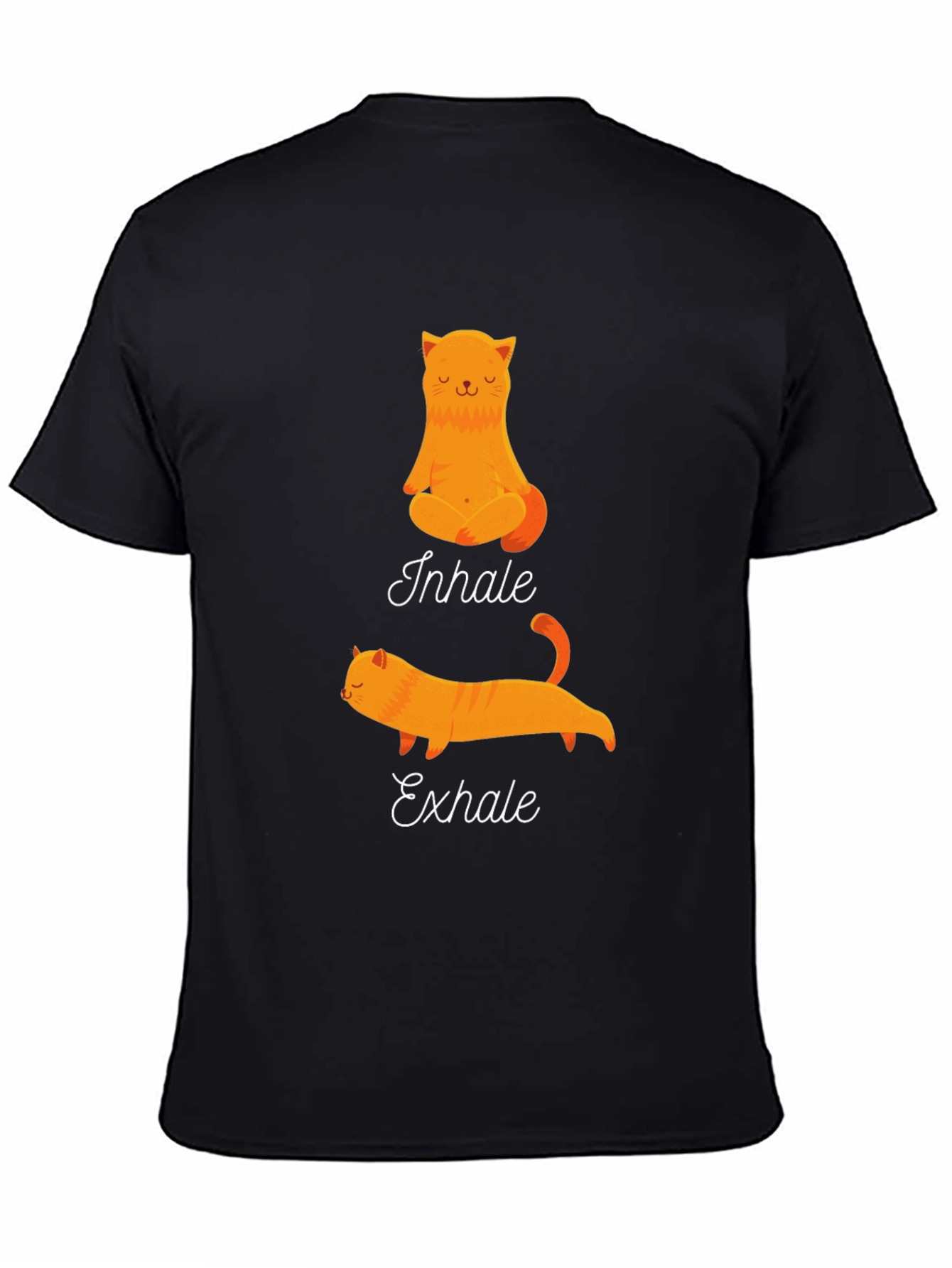 Yoga Cat Inhale Exhale Graphic Tee