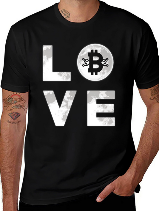 I Love Bitcoin Black T-Shirt