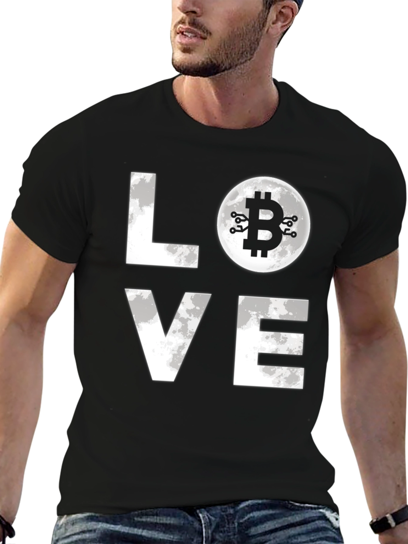 I Love Bitcoin Black T-Shirt