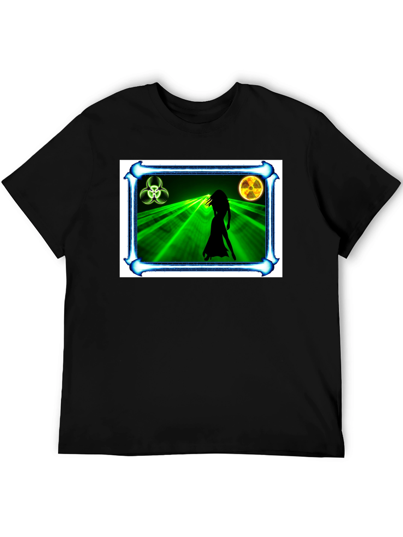 Biohazard Woman Graphic Black T-Shirt