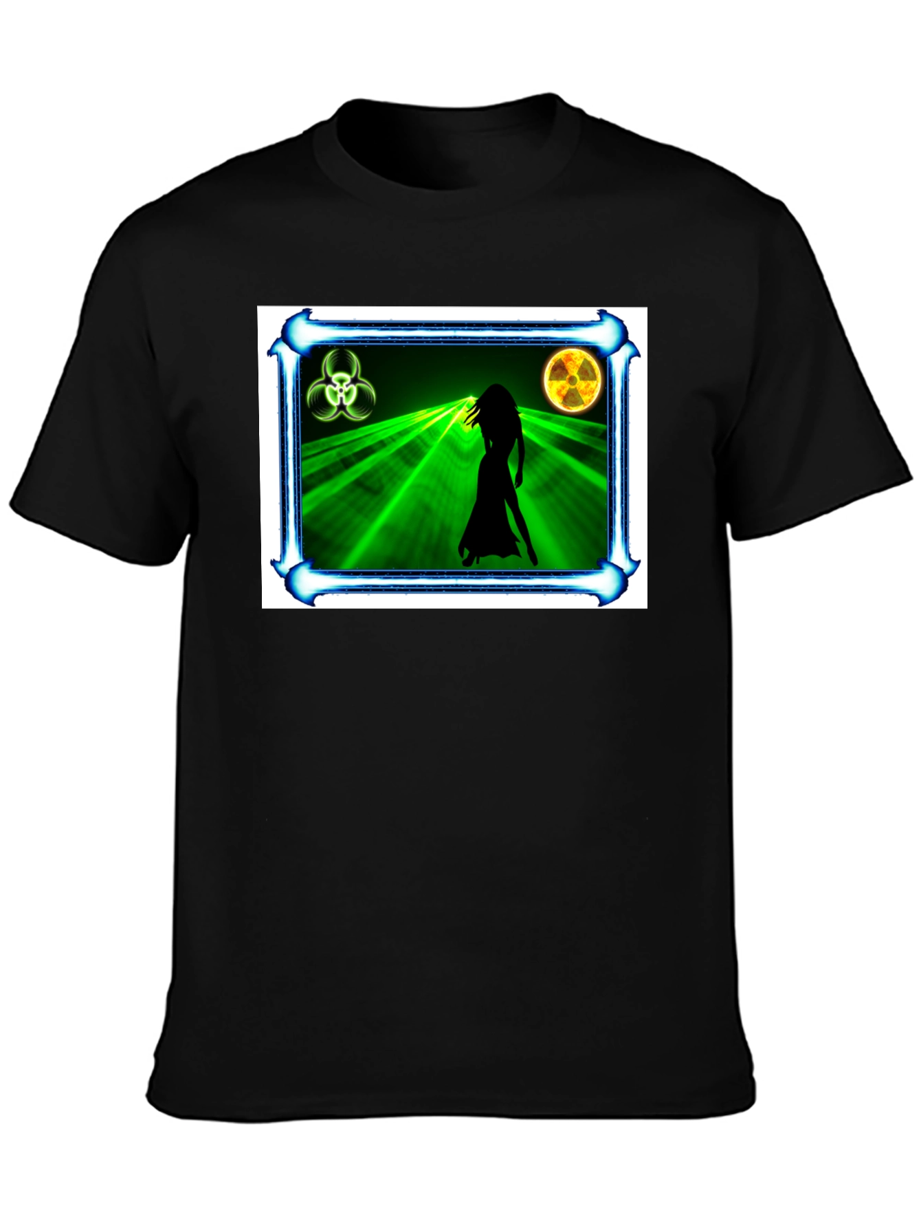 Biohazard Woman Graphic Black T-Shirt