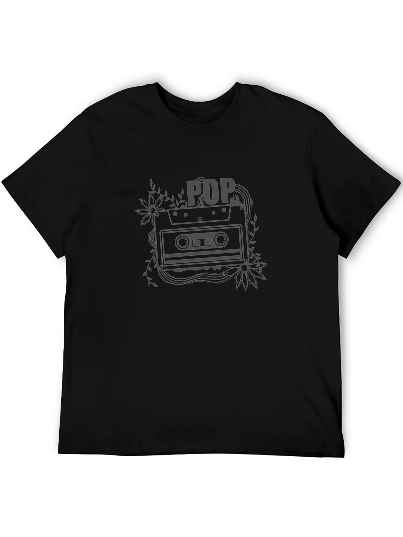 Retro POP Music Cassette Tape Graphic T-Shirt