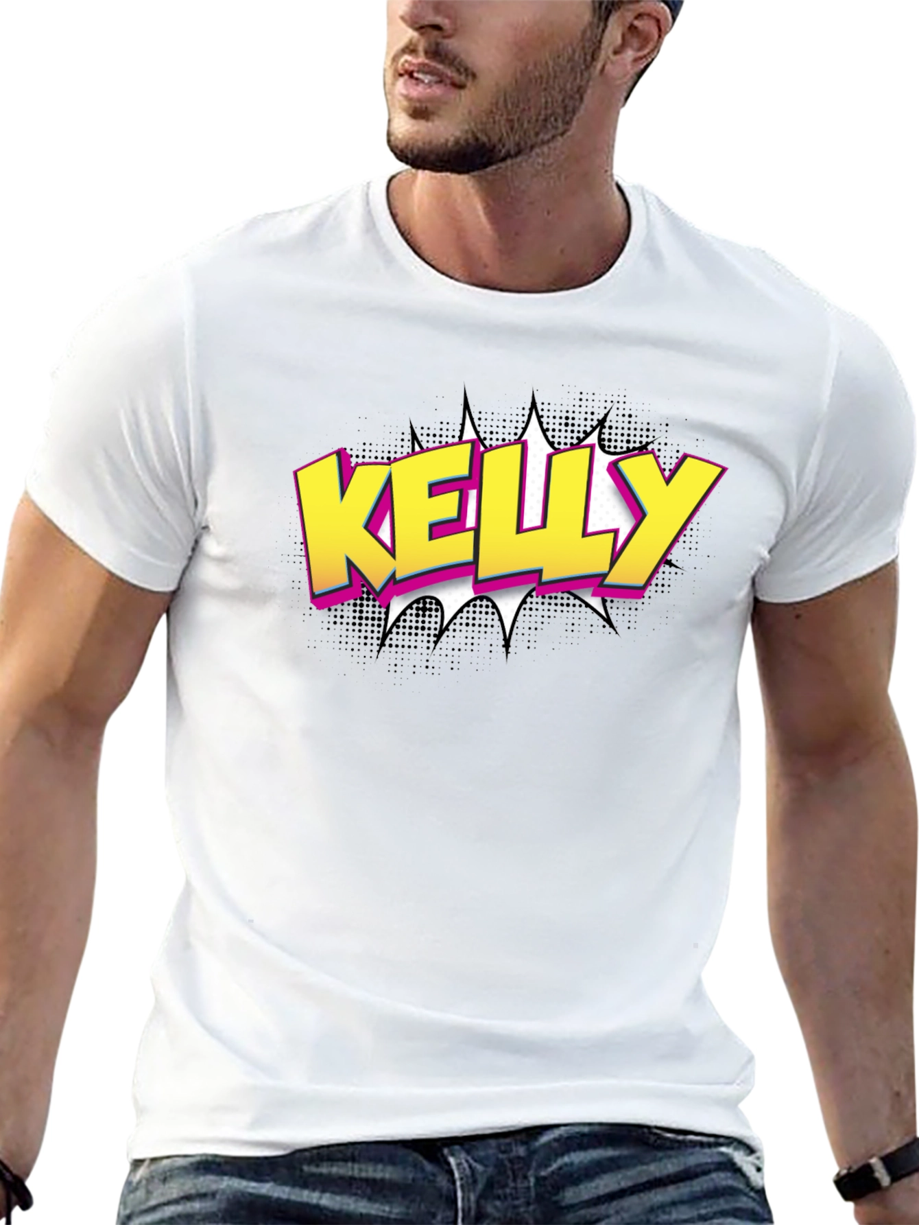 Kelly Graphic T-Shirt - Black Cotton Tee