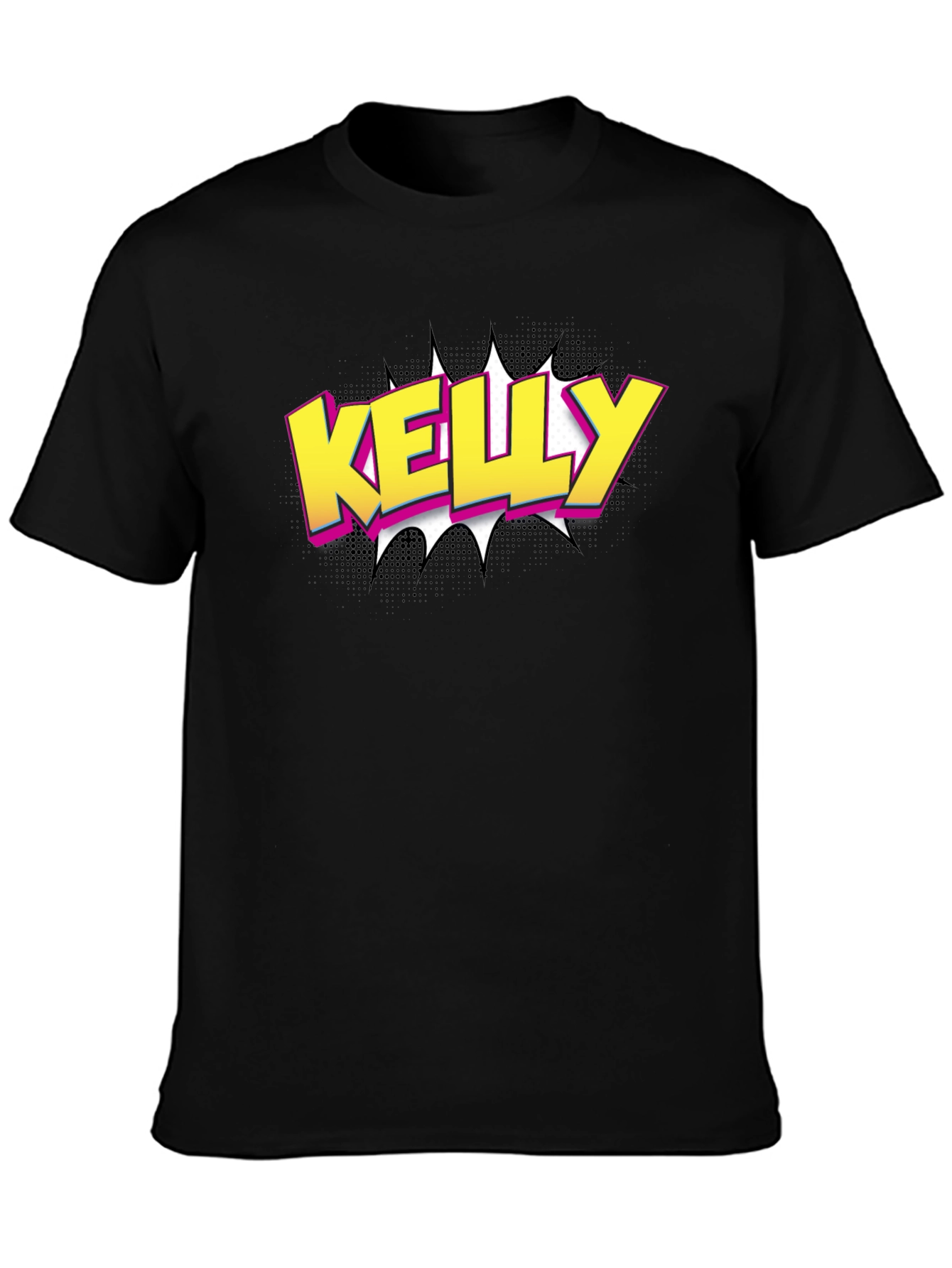 Kelly Graphic T-Shirt - Black Cotton Tee