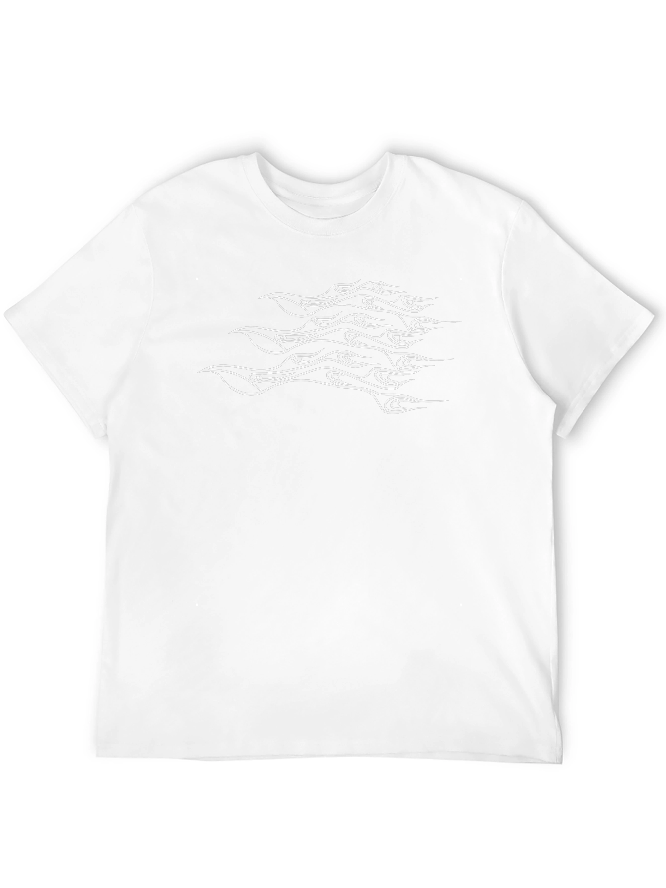 Tribal Flame Graphic Black T-Shirt