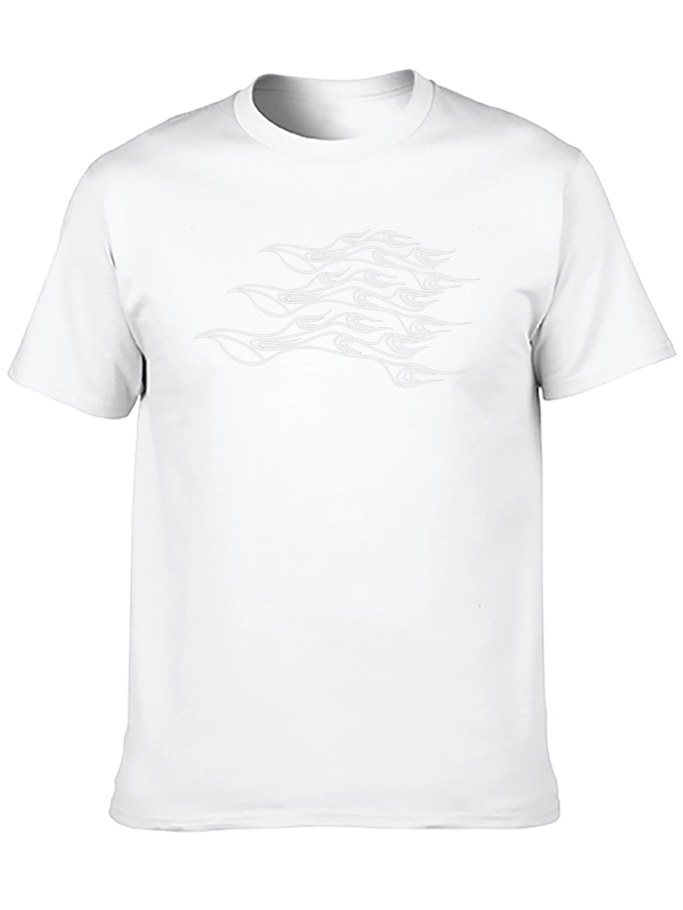 Tribal Flame Graphic Black T-Shirt