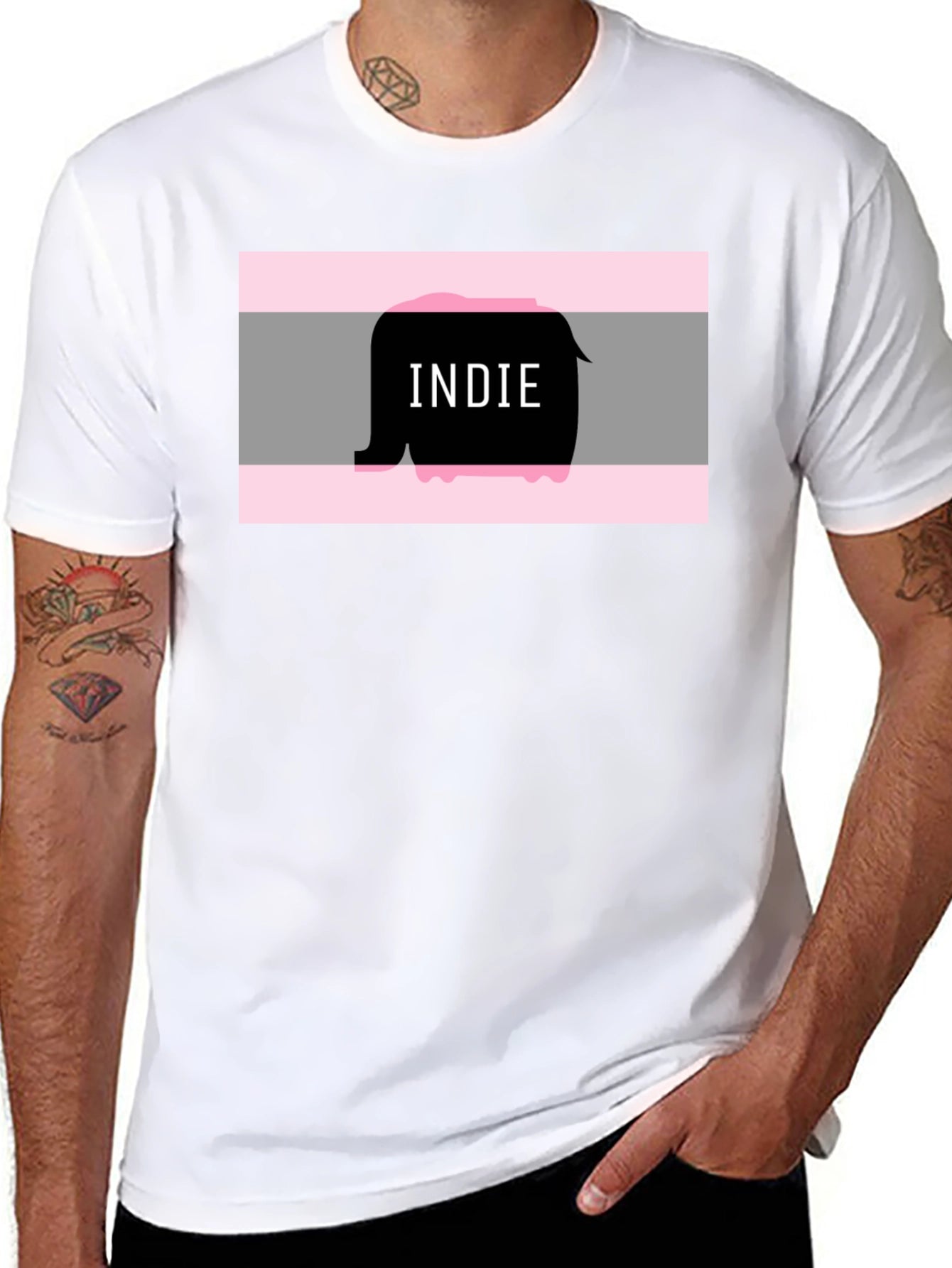 Indie Elephant Graphic Tee - Unique Style