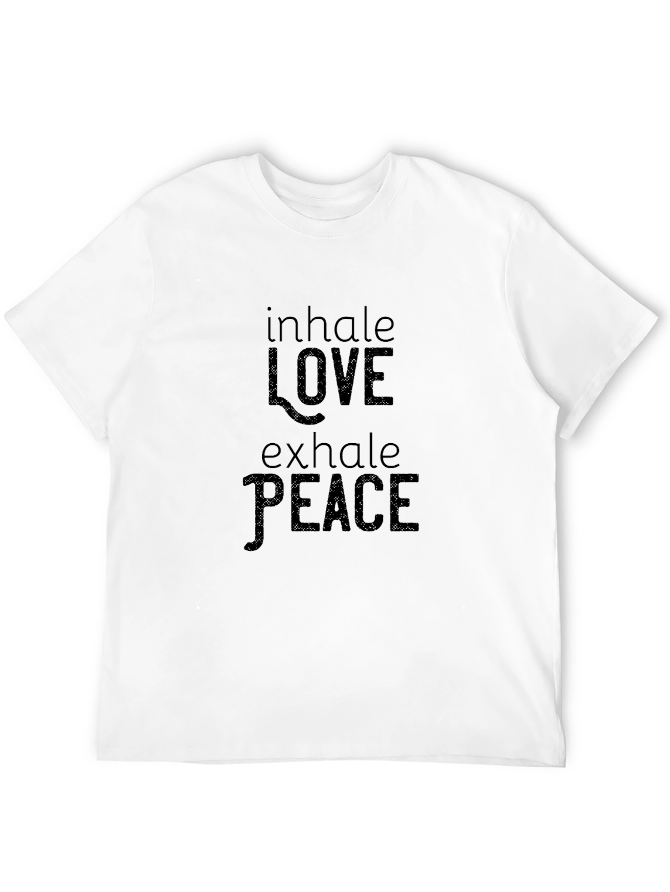 Inhale Love Exhale Peace Black Graphic Tee