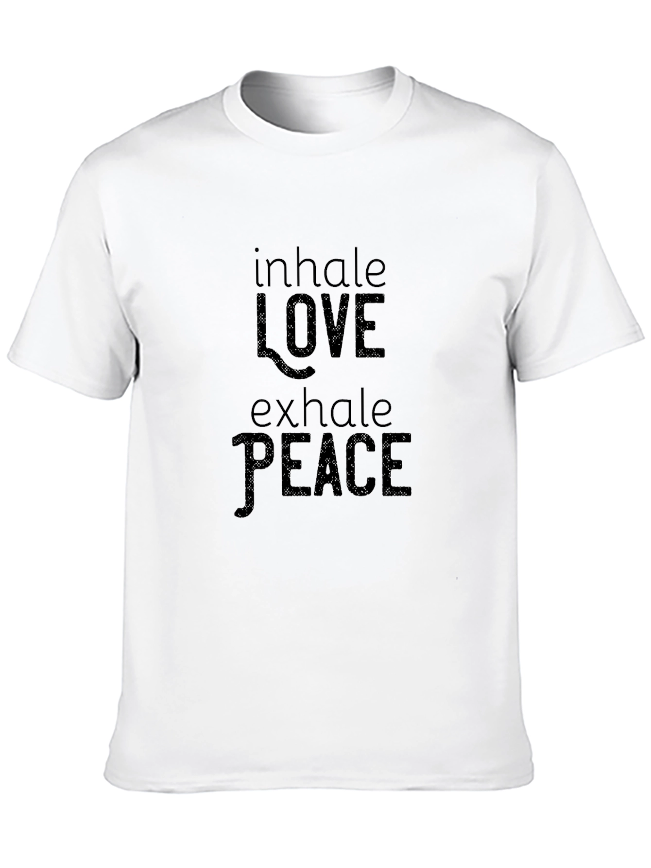 Inhale Love Exhale Peace Black Graphic Tee