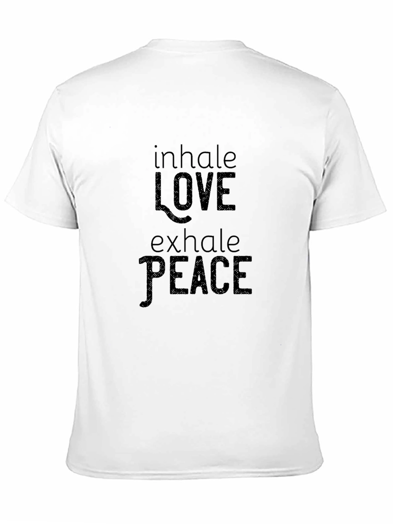 Inhale Love Exhale Peace Black Graphic Tee