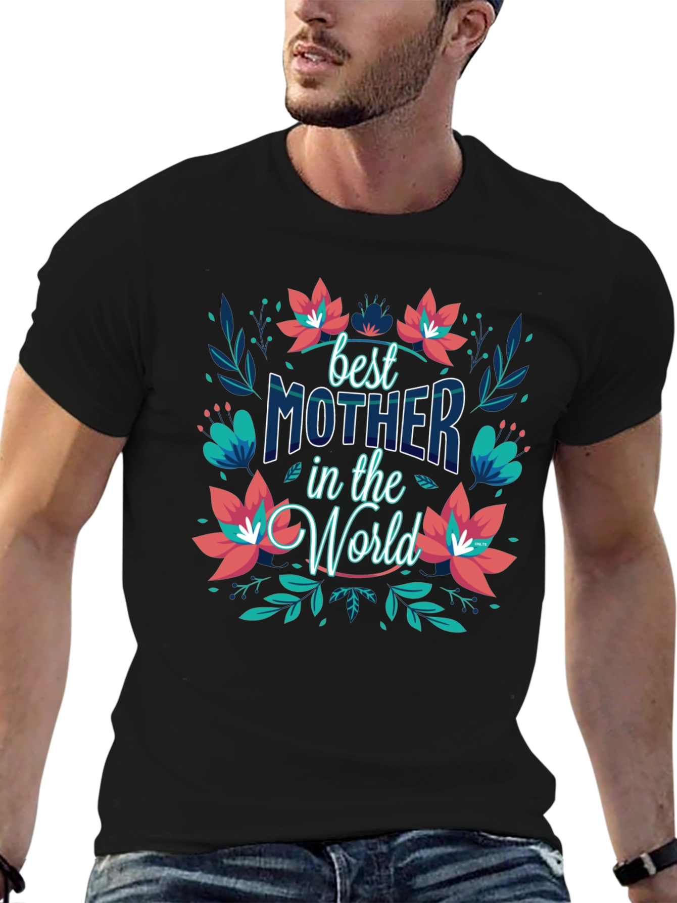 Best Mother in the World Black T-Shirt