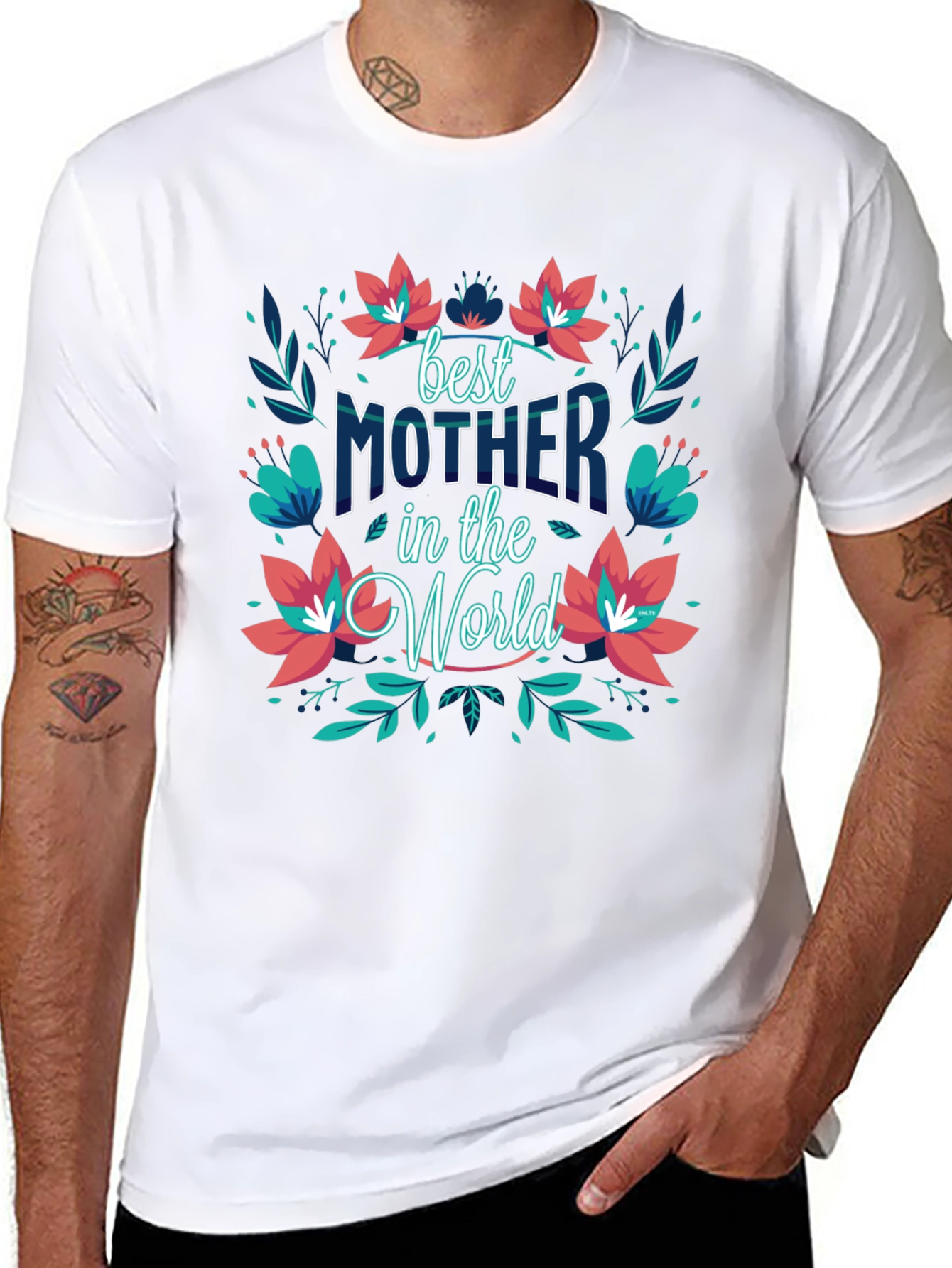 Best Mother in the World Black T-Shirt
