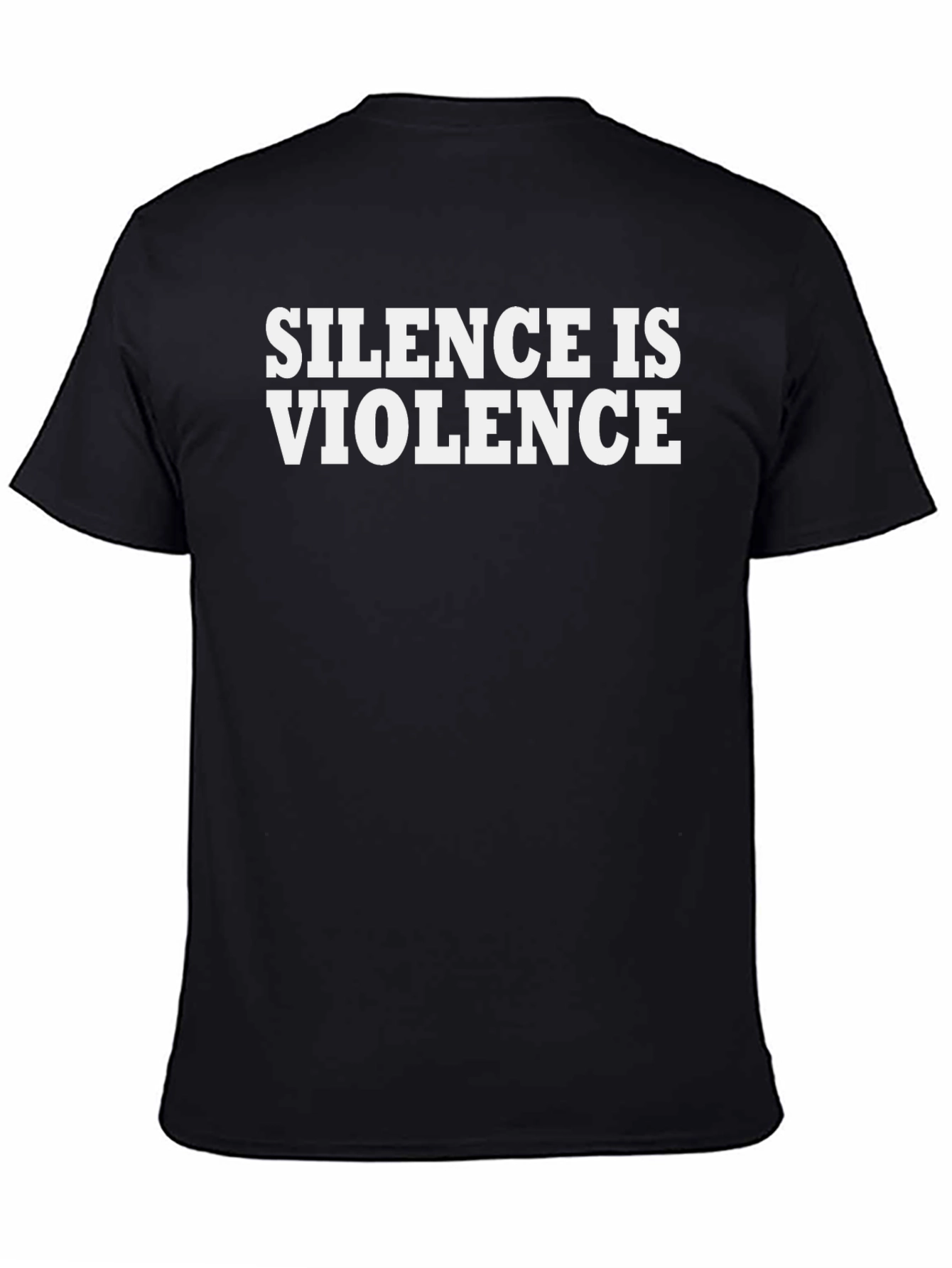 Silence is Violence Graphic Tee - Black Cotton